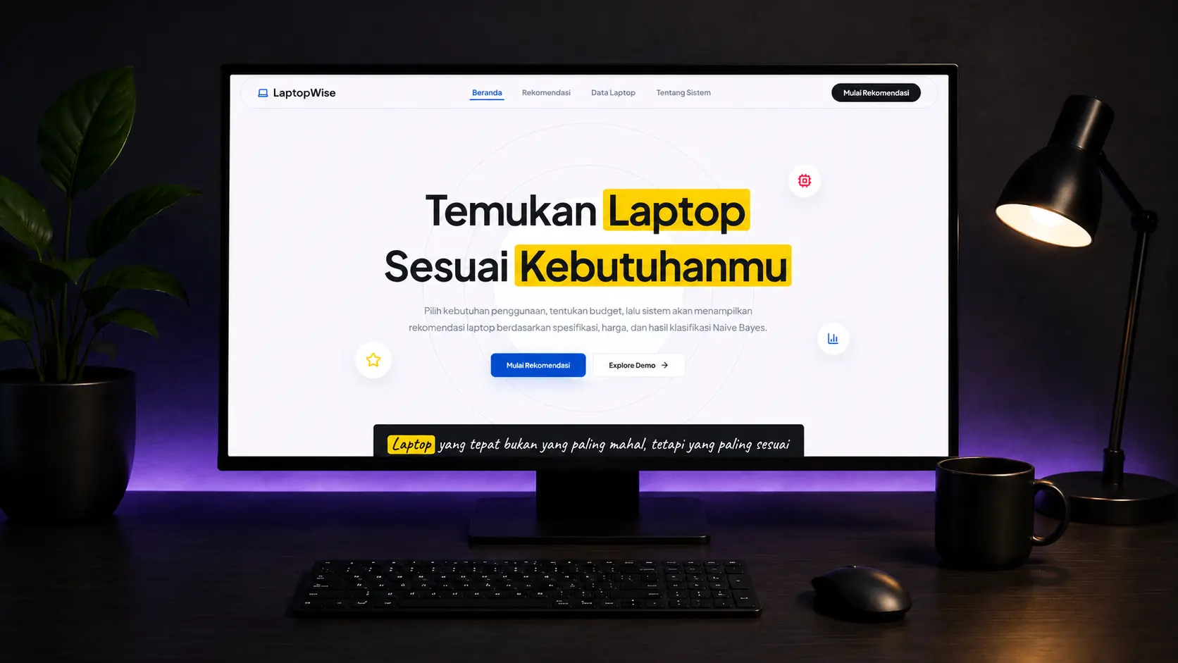 Laptop project visual